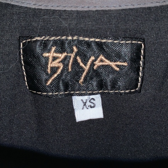 Johnny Was Biya Black And Gray Tie Dye Silk Shirt/ Tunic - Picture 3 of 4